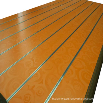 New design melamine slotted MDF board